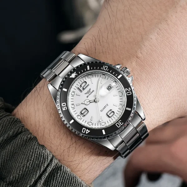 New Fashion Stainless Steel men quartz